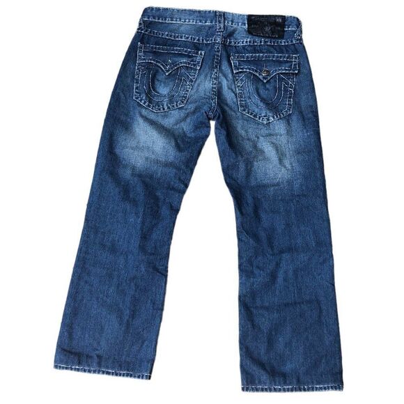 Vintage True Religion Jeans Size 36 RICKY BIG T Blue - Picture 4 of 12